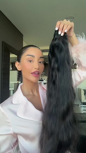 Weft Ponytail with @Mony Beauty @Monyhelal #hairextensions #rawhair #hair #curlyhair #وصلات_شعر #وصلات_شعر_طبيعى