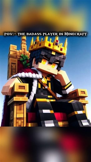 ☠️The Bad Ass Player In Minecraft ☠️😵 | #minecraft #shortsfeed