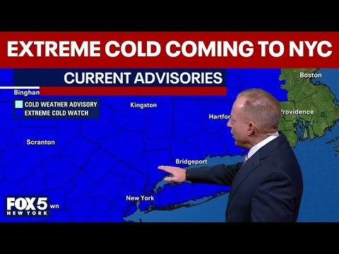 Sub-zero wind chills in NYC later this week
