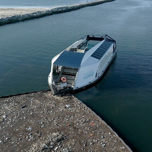 1.4M views · 45K reactions | Dirty river in, clean river out. This is how we close the tap. First footage of Interceptor 007 operational in Ballona Creek, Los Angeles County, USA. | The Ocean Cleanup | Facebook