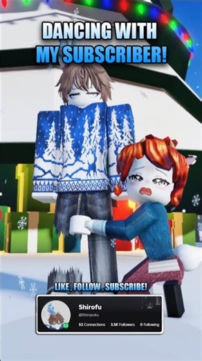 Dancing with My Subscriber!✨| Meow Meow!✨| #roblox #robloxedit #robloxdance #fyp #shorts