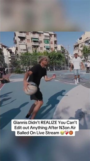 Giannis Didn’t REALIZE You Can’tEdit out Anything After N3on AirBalled On Live Stream ❤️‍🩹🏀#n3on