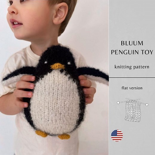 Bluum Penguin Toy KNITTING PATTERN | Handmade Amigurumi Toy | Knitting Toys Instant Download | PDF Pattern - Etsy