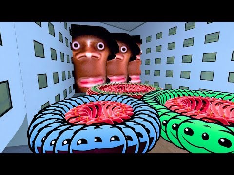 UNLIMITED OBUNGA & LOBOTOMY in fire hotel-garry's mod