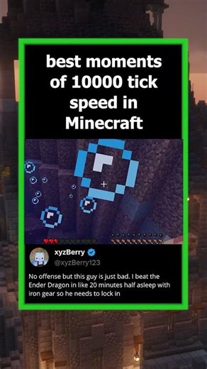 best moments of 10000 tick speed in Minecraft