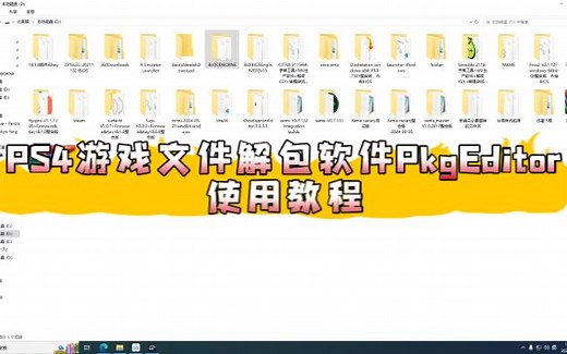 PS4游戏文件解包软件PkgEditor使用教程-winzerokyo-winzerokyo-哔哩哔哩视频