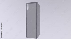 Metal filing cabinet with four drawers in a minimalist office setting for organization needs