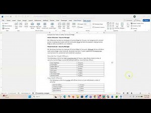 2021 Word MOS Chapter 3 Project