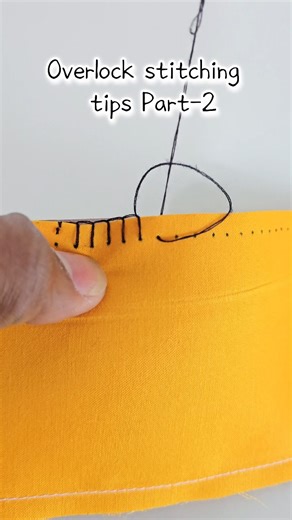 tailorjankari on Instagram: "#2 amazing Overlock stitching tips for beginners | how to sew an Overlock stitching #handstitch #viraltips #trendingreel #sewinghacks"
