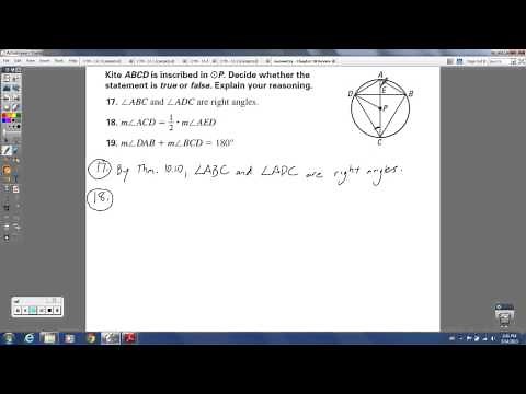 Geometry - Chapter 10 Review (Circles)