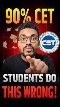 “Most CET Students Make THIS Costly Mistake! #mhtcet