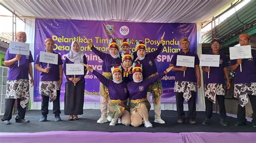 Yel Posyandu 6 SPM Kecamatan Alian *Lagu Maju Tak Gentar* Posyandu Anggrek! Desa Wonokromo! Siap bergerak, untuk masyarakat! Layanan sigap, seluruh tatanan Dari yang ampah, hingga ujung wana ---- Para kader: Eeeh Pak Ketua FKD Ketua FKD: Halo kader-kader hebatkuuuu ---- Bergerak! Bergerak! Serentak! Serentak! Melayani masyarakat! Ora mung: timbangan! Ora mung: cek tensi! Kabeh urusan diatasi! =========== *Lagu Cublak-cublak Suweng* Posyandu sekarang, Ngurusi Enam Bidang, nggak cuma kesehatan! --