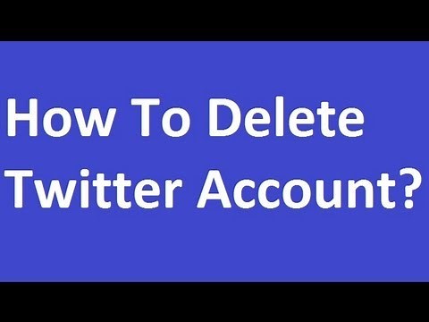 How To Delete Twitter Account?