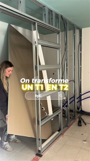 Transformation d'un T1 en T2 : Galandage de la Salle de Bain