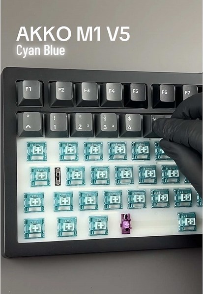 I tried Akko’s newest customizable VIA Keyboard 20% Discount on EVERYTHING Link on YouTube #akko #unboxing #typing #asmrsounds #4k