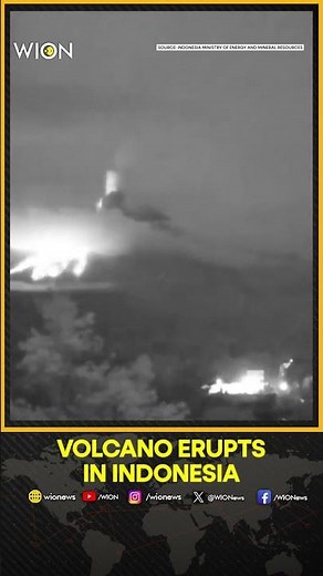 Indonesia: Mount Merapi Erupts With 6 Pyroclastic Flows, CCTV Captures Footage | WION Shorts