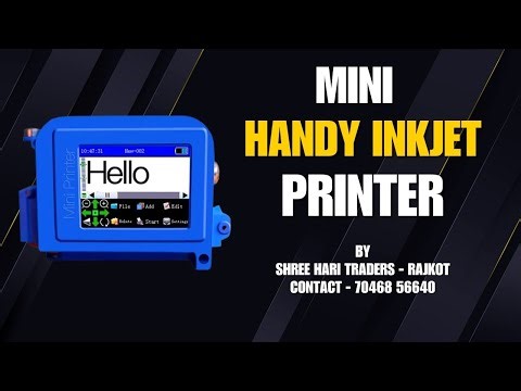 Portable Mini Inkjet Printer | Handheld Coding Machine for Packaging
