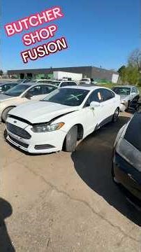 This abandoned Ford Fusion was repaired at a BUTCHER SHOP #fordfusion #bodyshop #carrepair #autobody