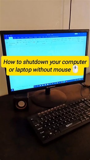 Typist Buddy on Instagram: "Still using a mouse to shut down your PC? 🤔 Try this keyboard shortcut and work like a pro 💻⚡ Perfect for students, typing learners & office work --- 👇 Save this & follow for daily computer tips --- #computerknowledge #keyboardshortcuts #learncomputer# studentslife #typingpractice #officework #techreels #computertricks #digitallearning #viralreels #trendingreels #explorepage #educationalreels #skilllearning #worksmart"