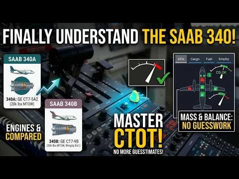 Saab 340 Finally Explained! CTOT & Engine Guide (MSFS 2024)