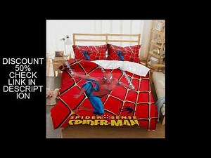 Spiderman Bedding Sets Superhero Spider-man Comforter Quilt Bed Cover Duvet Cover Pillow Case 2-3 Pi