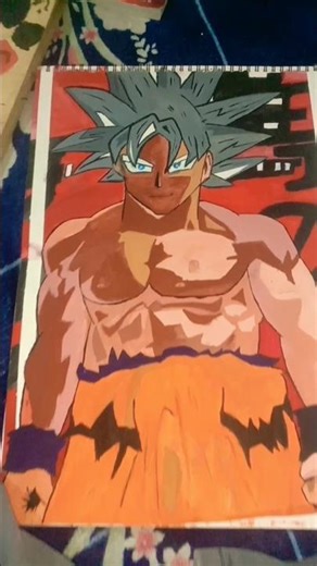 ||Drawing Goku poster colour 😱🤯||#trendingshorts #animedrawing #art