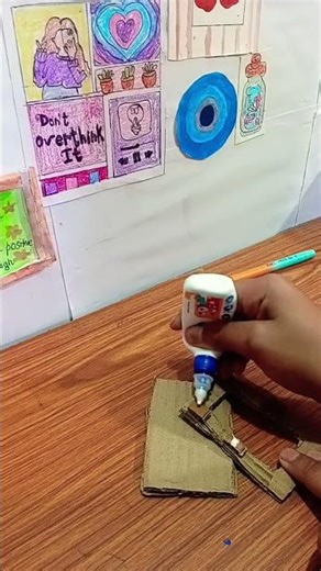 make a mini frame using cardboard #art #artscraft #diy
