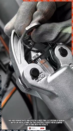 PEX Press Tool: Clamping Pipe Fittings Fast Neat Precise #tool #tools #innovation