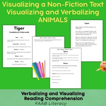 Visualize & Verbalize | Nonfiction Reading Comprehension Intervention | Animals