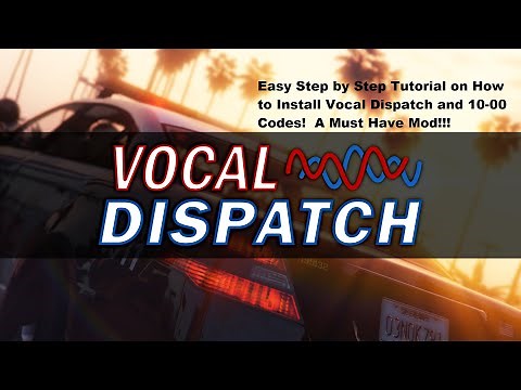GTA V | GTA 5 | LSPDFR | Tutorial | Step by Step on How to Install Vocal Dispatch and 10 Codes