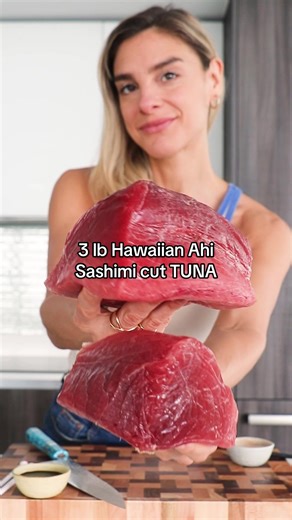 I have to share my favorite hidden gem from @Goldbelly . This 3 lb Hawaiian Ahi sashimi cut TUNA from Honolulu Fish company is amazing! Sushi or seafood lover? This one is for you!