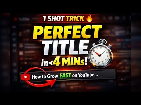 The Secret Formula 😱 for Perfect YouTube Titles 🤫🔥 | ‪@extreme_4nalytics‬