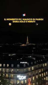 Uno dei momenti più magici che vivrai a Parigi🌟🇫🇷