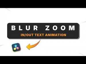 Blur Zoom Text Animation | [Free Preset] Included