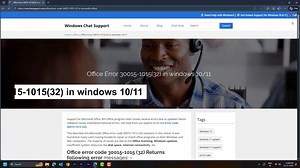 Office Error 30015-1015(32) in windows 10/11