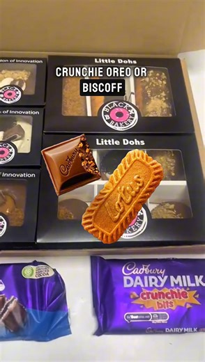 2.5K views | Send this to someone who’d LOVE these! Our new Cadbury Milk Box has 6 Donuts, Llittle Dohs, and 3 Donollis The flavours include Biscoff, Crunchie and Oreo. Head to our website to order. | Black Box Donuts | Facebook