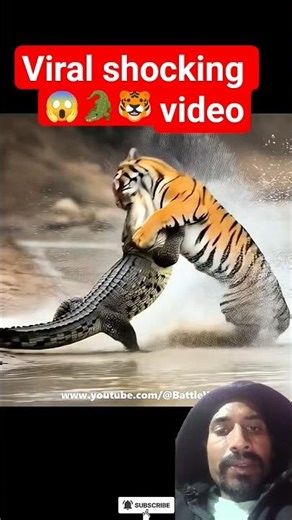 Viral Shocking Video 😱🐯🐊 | Tiger vs Crocodile Fight | Intense Jungle Battle