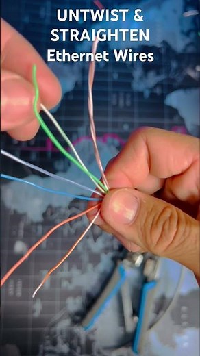 How to UNTWIST & STRAIGHTEN Ethernet wires the BEST WAY