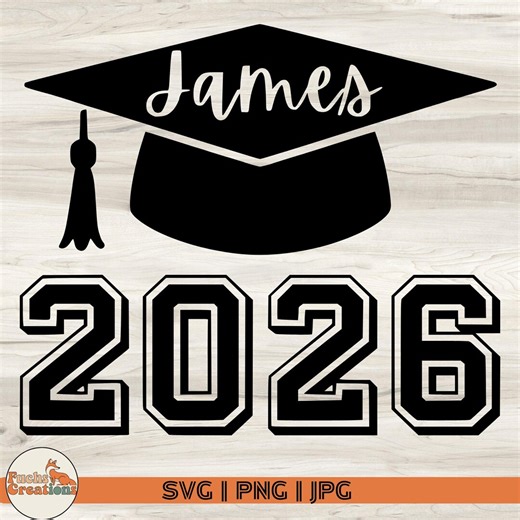 2026 Graduate SVG: Custom Graduation Cap Design (digital Download) - Etsy