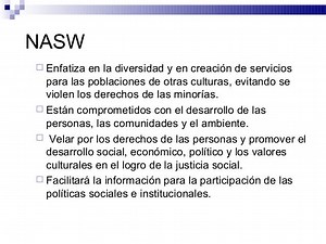 Codigo De Etica De Trabajo Social Nasw