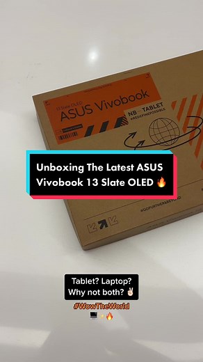 Tablet? Laptop? Why not both? 😎✌🏻 #ASUS #Vivobook13SlateOLED #OLED #wowtheworld 🔥