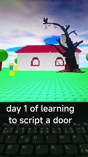 day 1 of learning to script a door #roblox #vecna