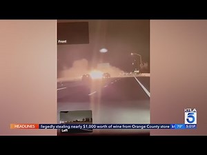 4 killed in fiery 605 Freeway crash