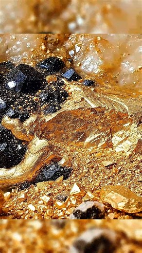 Rare Quartz Stone Showing Natural Gold 💎🪙