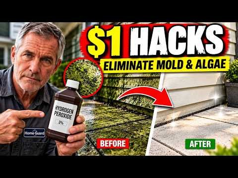 13 $1 Hacks to Eliminate Home Mold & Algae with Hydrogen Peroxide