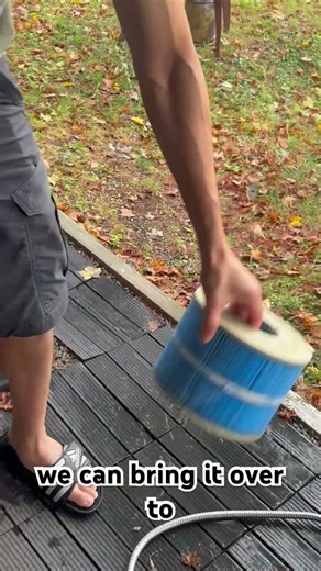 How to remove & clean your Bullfrog hot tub filters. Part 2- washing the filters .