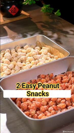 2 Easy Peanut Snacks | Crispy & Sweet in Minutes