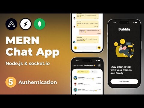 Build a Full Stack Chat App using Socket.io & Expo Router #5 - Authentication