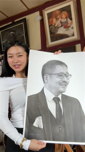 I get excited to see my painting in a frame