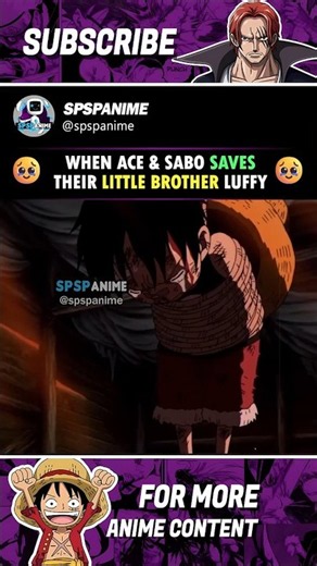 When Ace and Sabo saves Luffy #onepiece